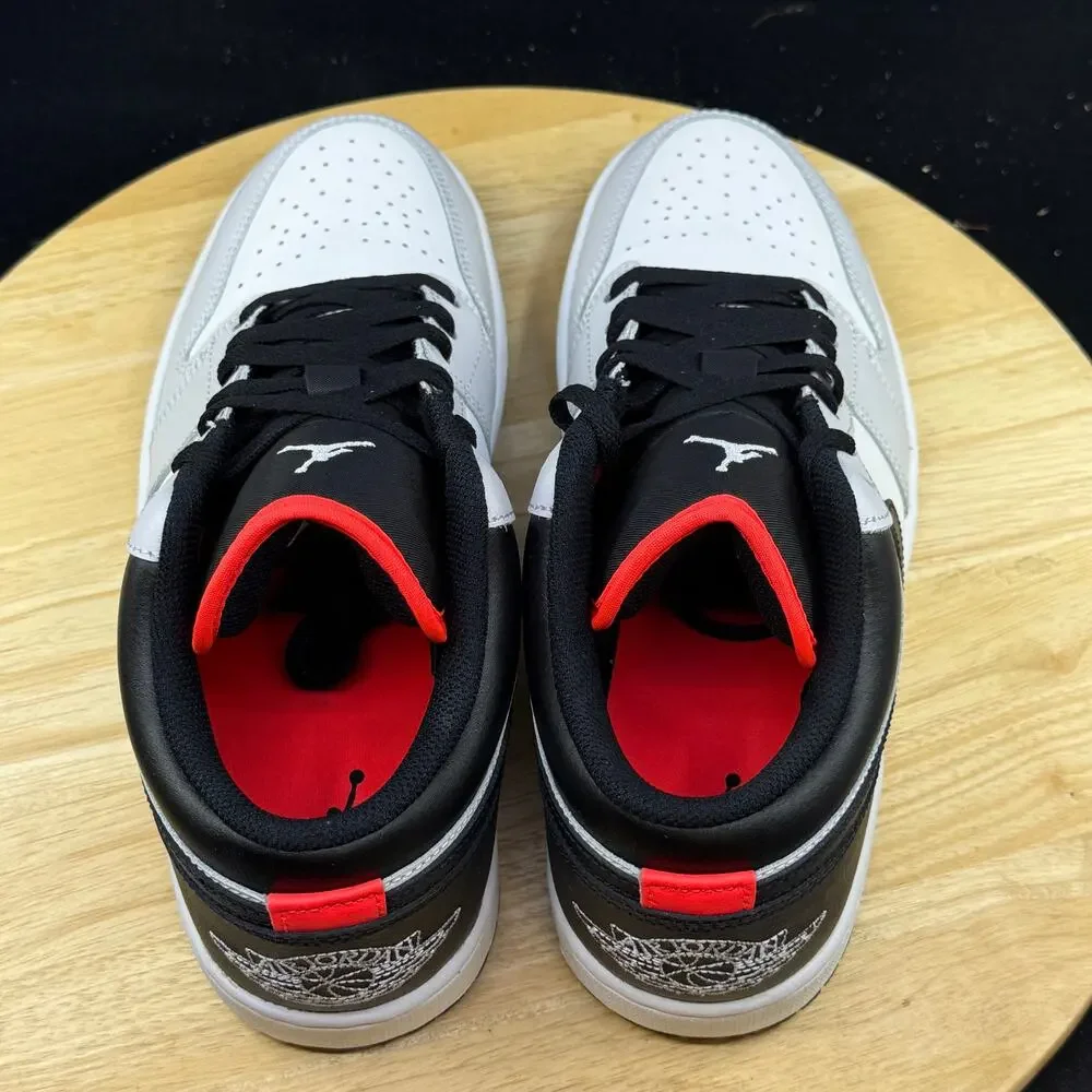 Nike Air Jordan 1 Low Neutral Grey Black (553558 045) Men's Size 9.5